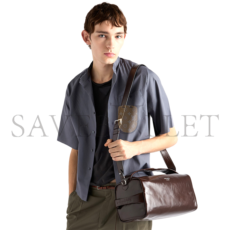 PRADA LEATHER SHOULDER BAG 2VH194 (33*17*17cm)